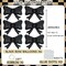 6 Pieces Bow Balloons, Black Matte Metallic Foil Bow Balloon for Men Women Boys Girls Bowtie Theme Birthday Party, Wedding Bridal Shower, Black Party Decorations, Balloon Garland Accessories